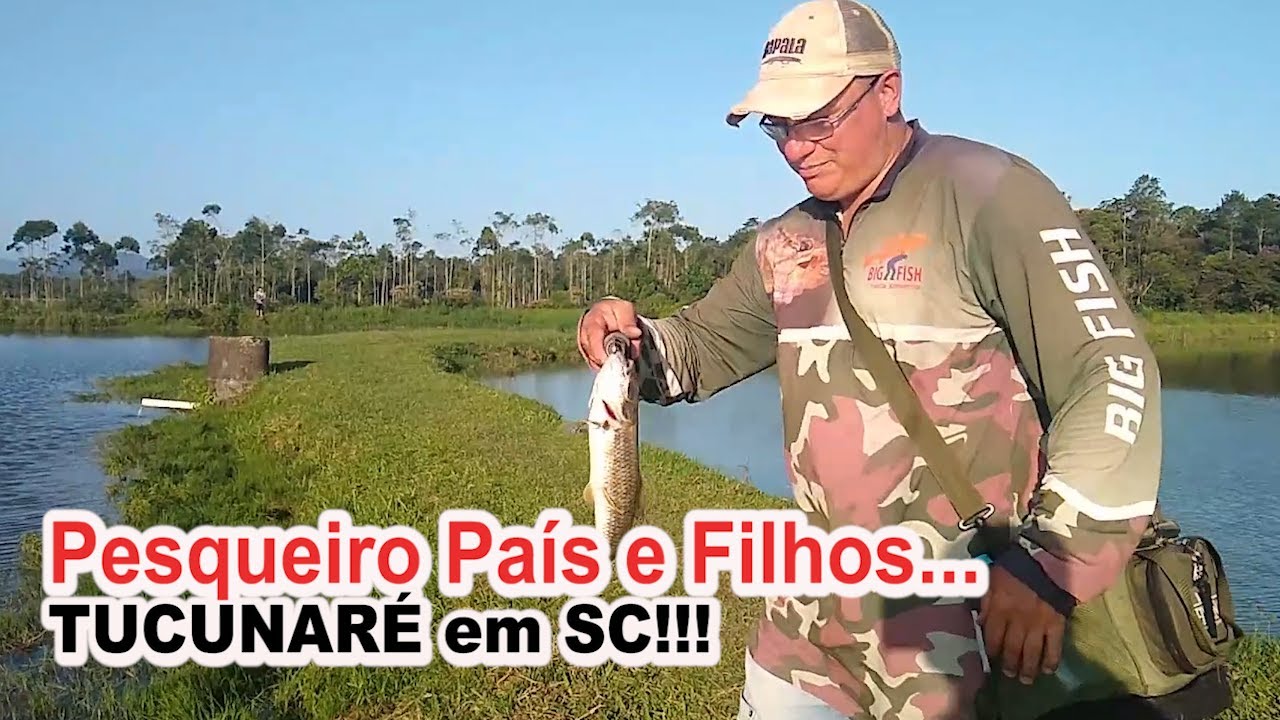 Tucunaré em SC?/ Pesqueiro Pais e Filhos/ Fomos conhecer a Loja Universo Fishing