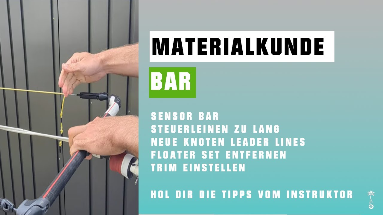 Materialkunde Bar - Sensor Bar Leader Lines einstellen & Trimmen