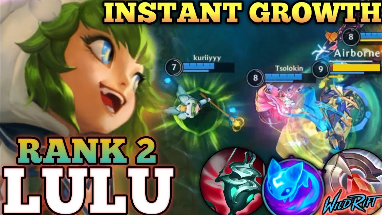 LULU AMAZING ULT GROWTH CONTROL! POWERFUL SUPPORT - TOP 2 GLOBAL LULU By kuriiyyy - WILD RIFT