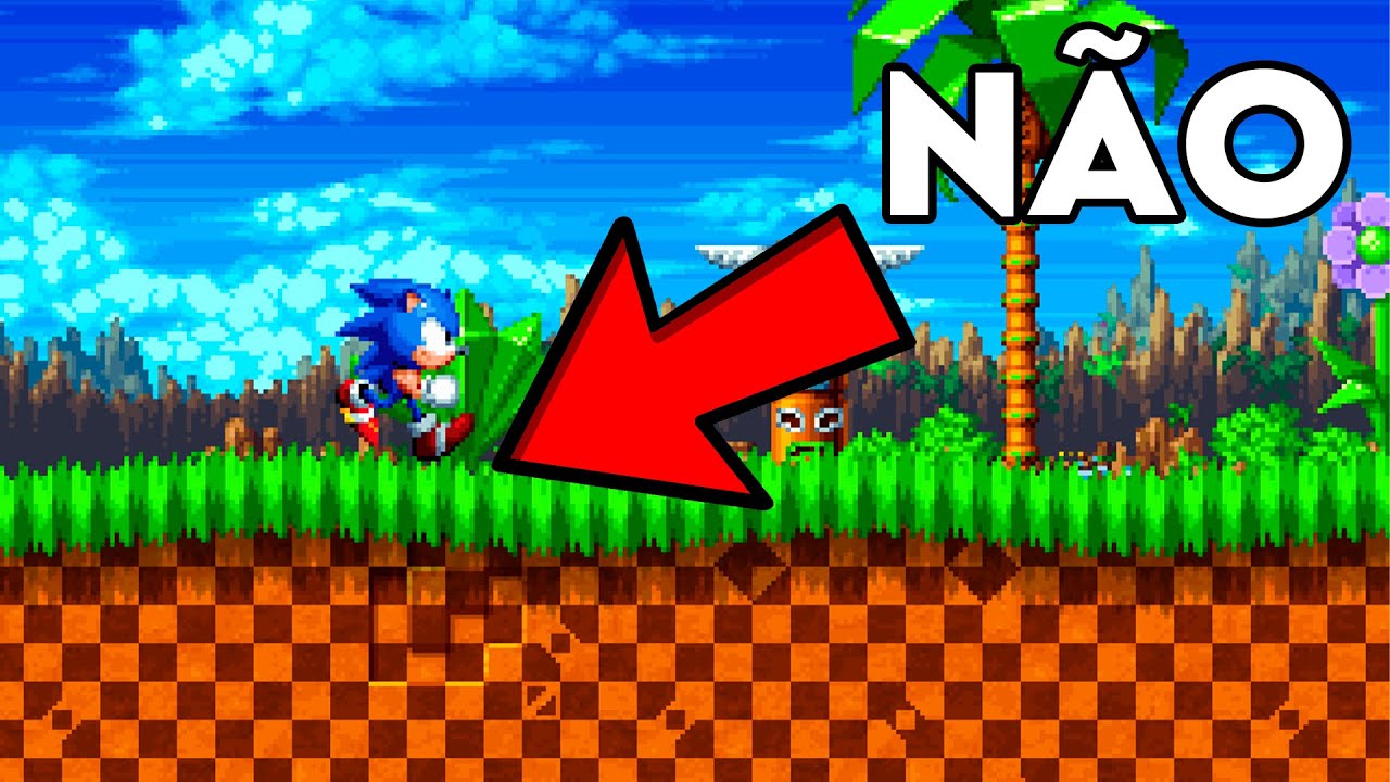 dá pra terminar SONIC SEM PISAR NA GRAMA?