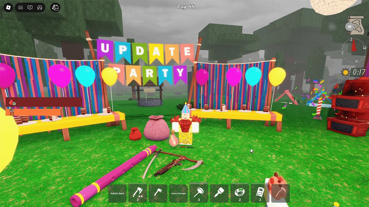 NEW UPDATE PARTY in 99 NIGHTS IN THE FOREST ROBLOX