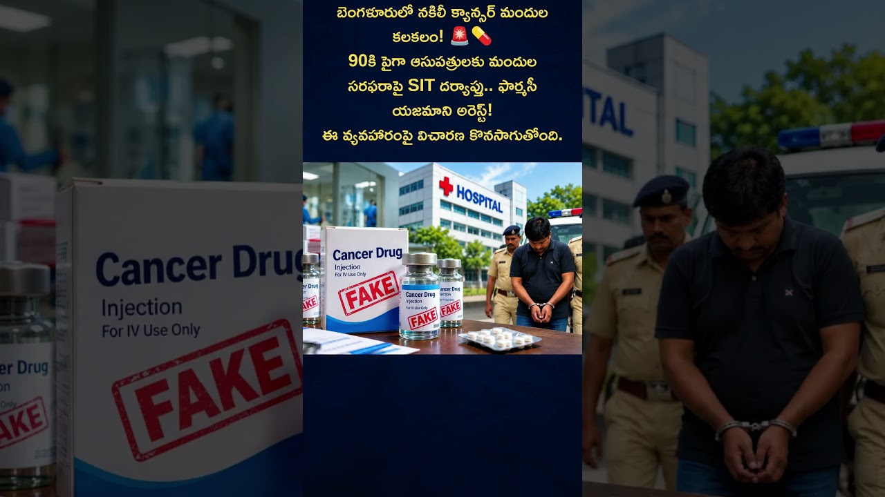 Fake Cancer Drugs Allegedly Supplied to 90+ Bengaluru Hospitals | SIT Investigation
