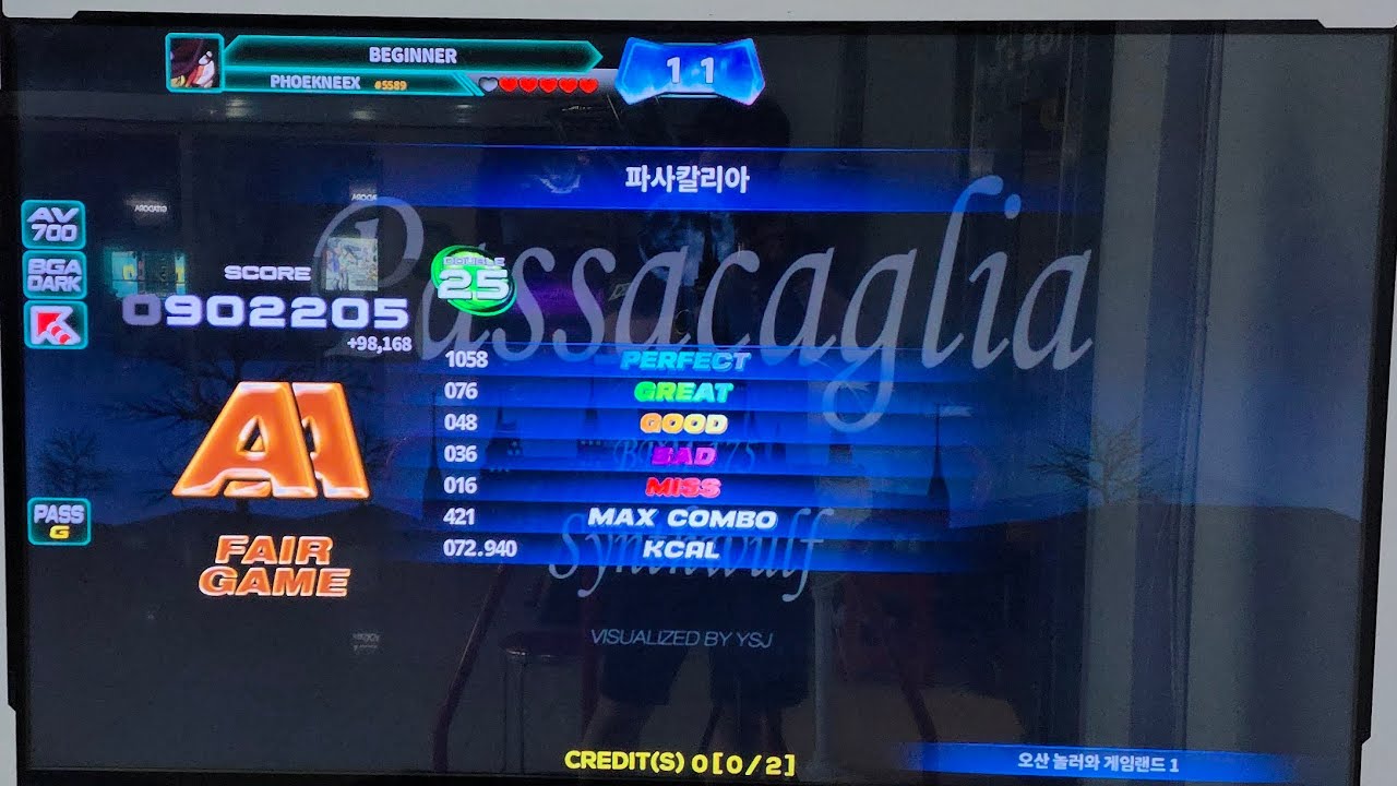 [PIU PHOENIX] 파사칼리아 D25 902.2k FG Break on