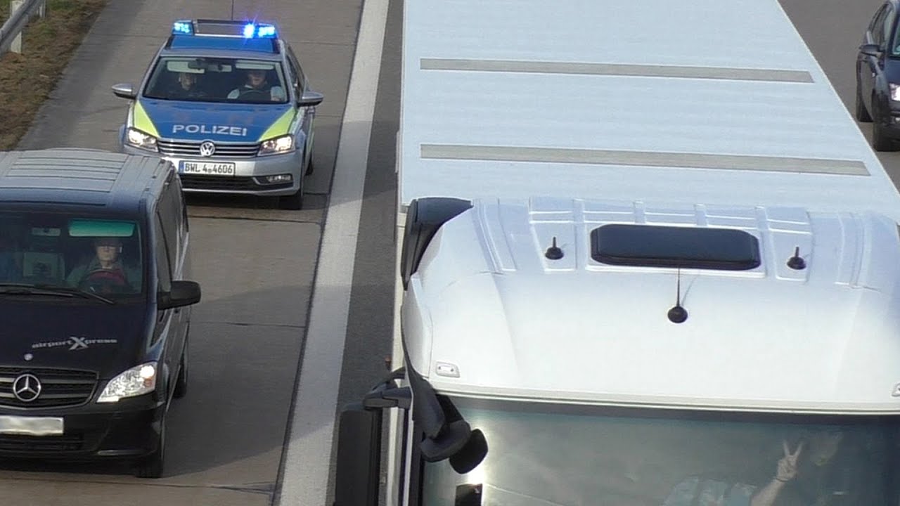 Staudurchfahrt Autobahnpolizei Walldorf
