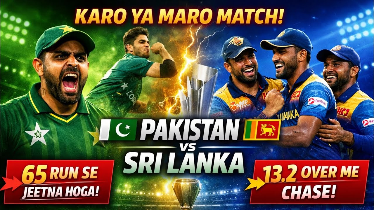 PAK vs SL: Pakistan’s Semifinal Hopes on the Line | Match Prediction