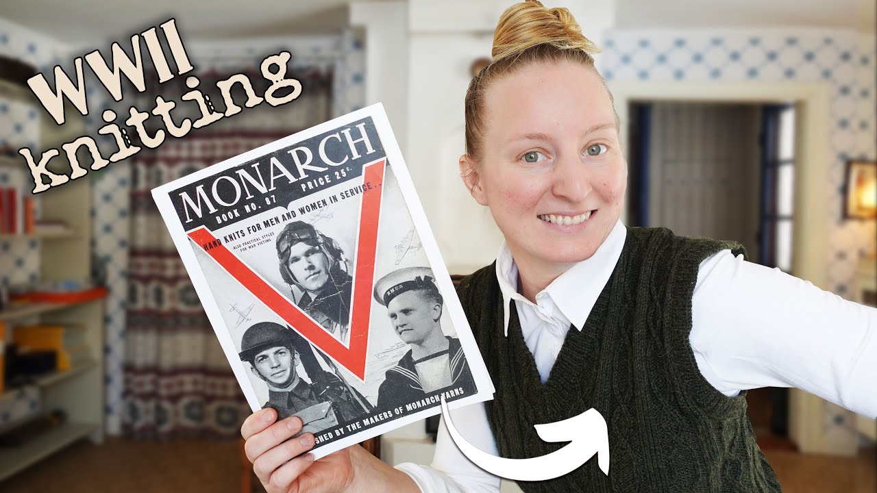 Knitting For Victory: a FREE WWII Pattern, a Cozy Cabin, & A Touch of History