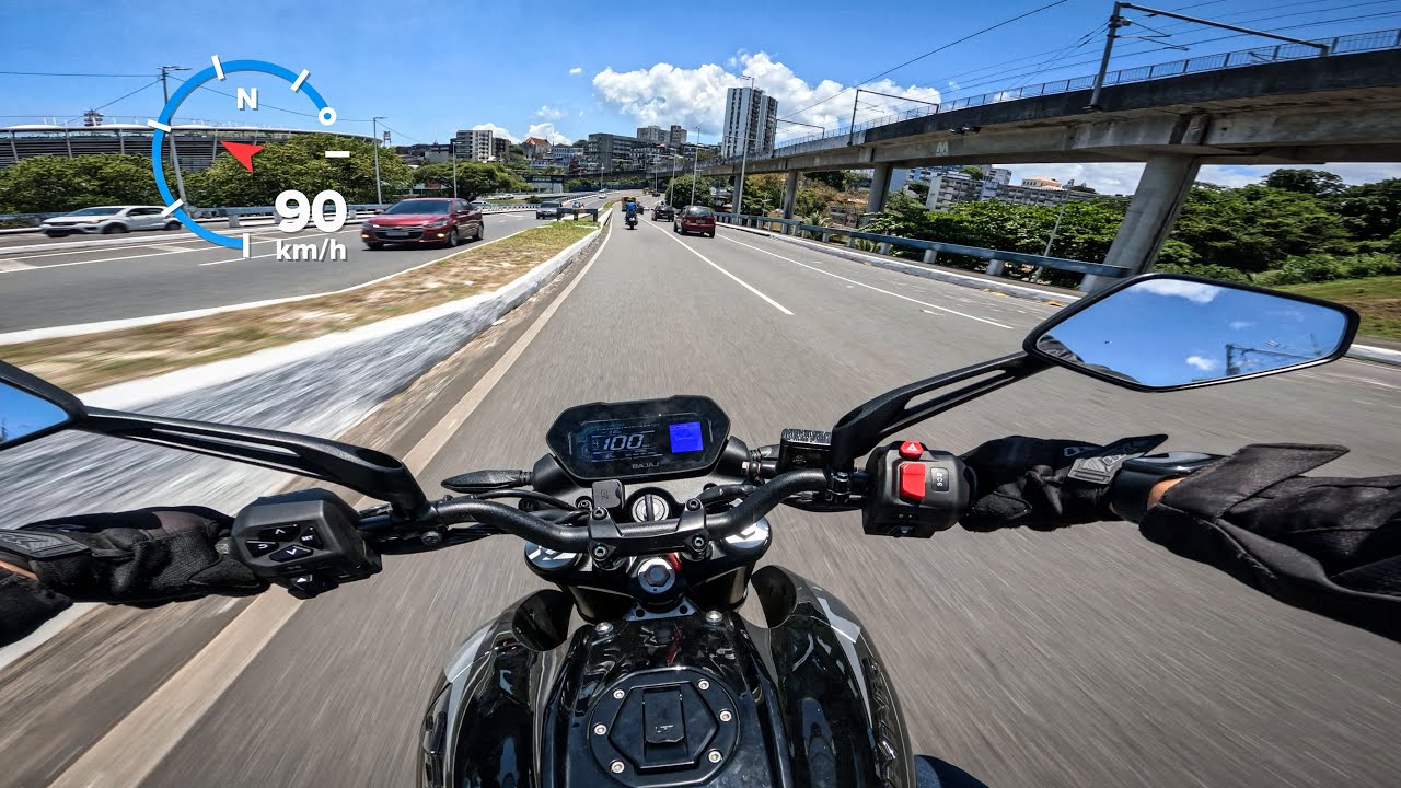 TEST RIDE BAJAJ NS400z COM GPS - É BOA MESMO? 