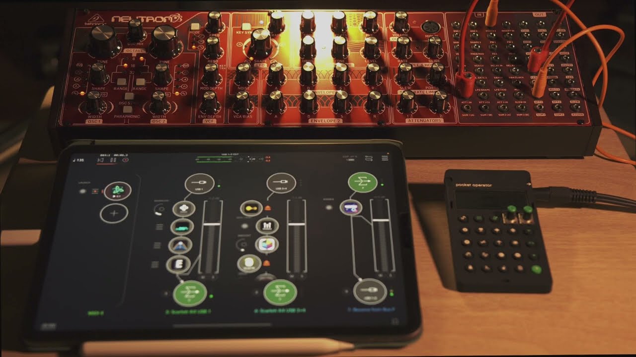 BEHRINGER neutron ＋ PO-12 ＋ iPad jam