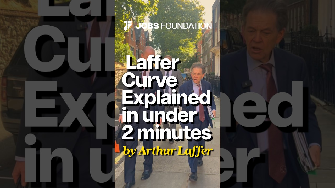 Dr Arthur Laffer explaining the Laffer Curve in under 2 minutes