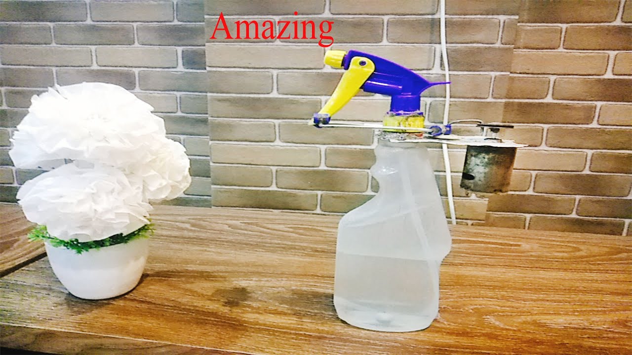 How to make Automatic High pressure water spray bottle