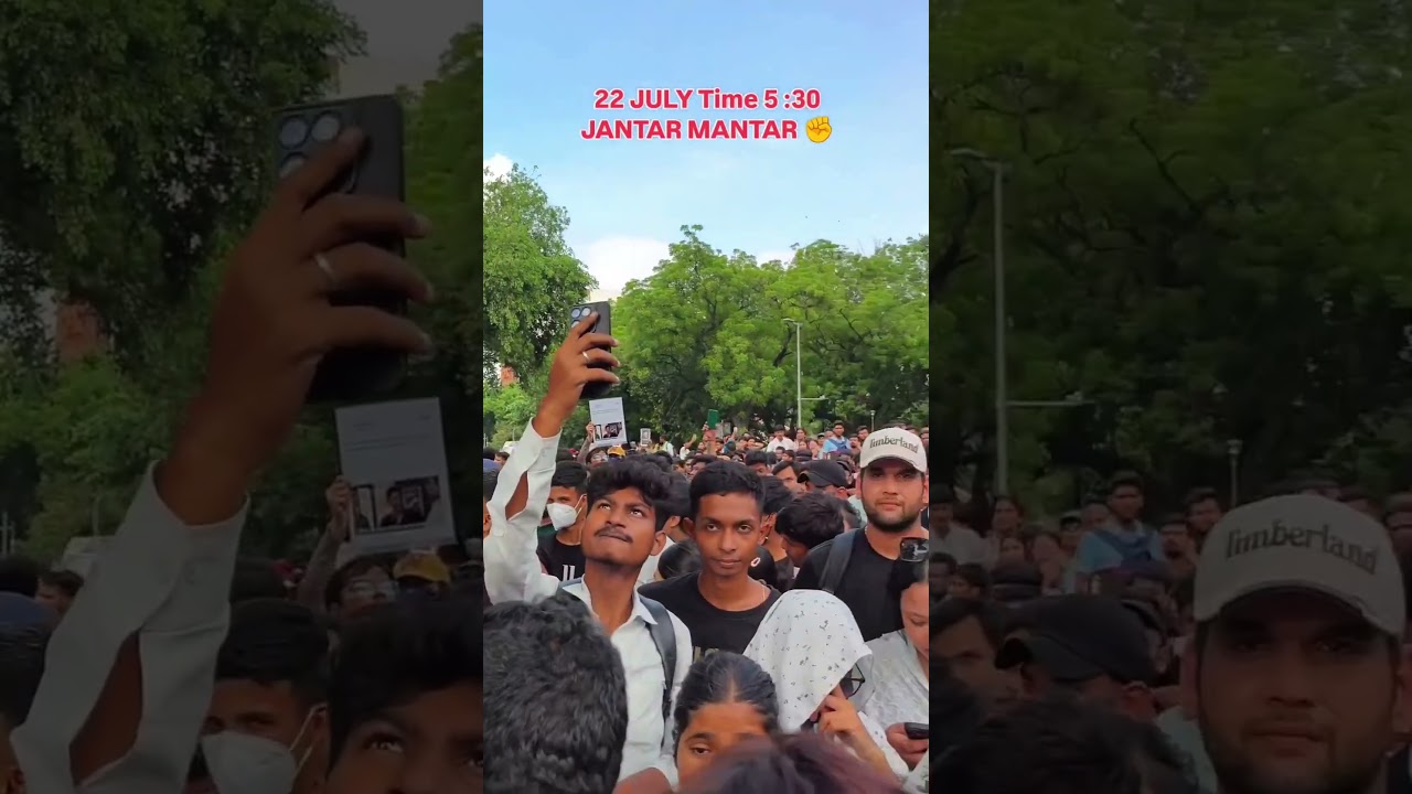 We are students, not terrorists. Peaceful protest is our democratic right. 🇮🇳💐#jantarmantar