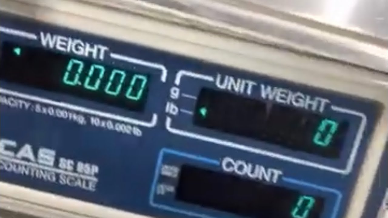 Calibration adjustment of a CAS   SC series