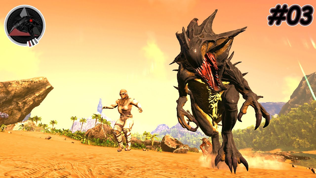 I am being chased by a pair of Reaper | Day #3 - ARK A.G.Reborn