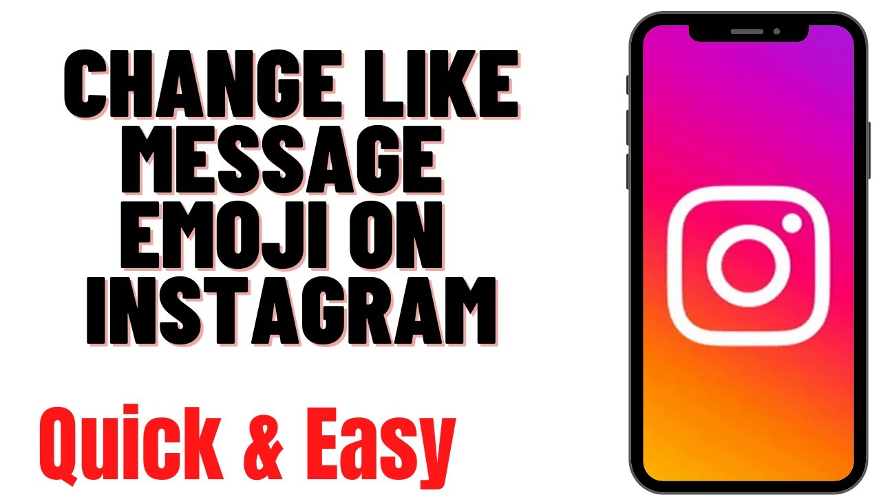 HOW TO CHANGE LIKE MESSAGE EMOJI ON INSTAGRAM 2024