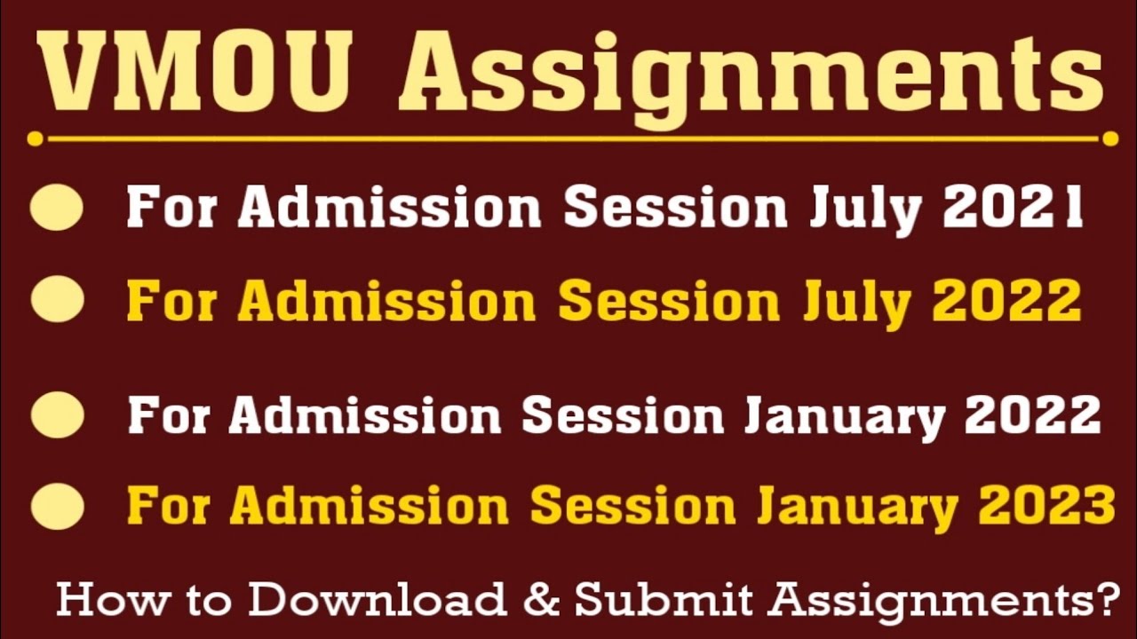 vmou assignment 2022-23 ll vmou assignment kaise download kare kaise banaye l vmou solved assignment