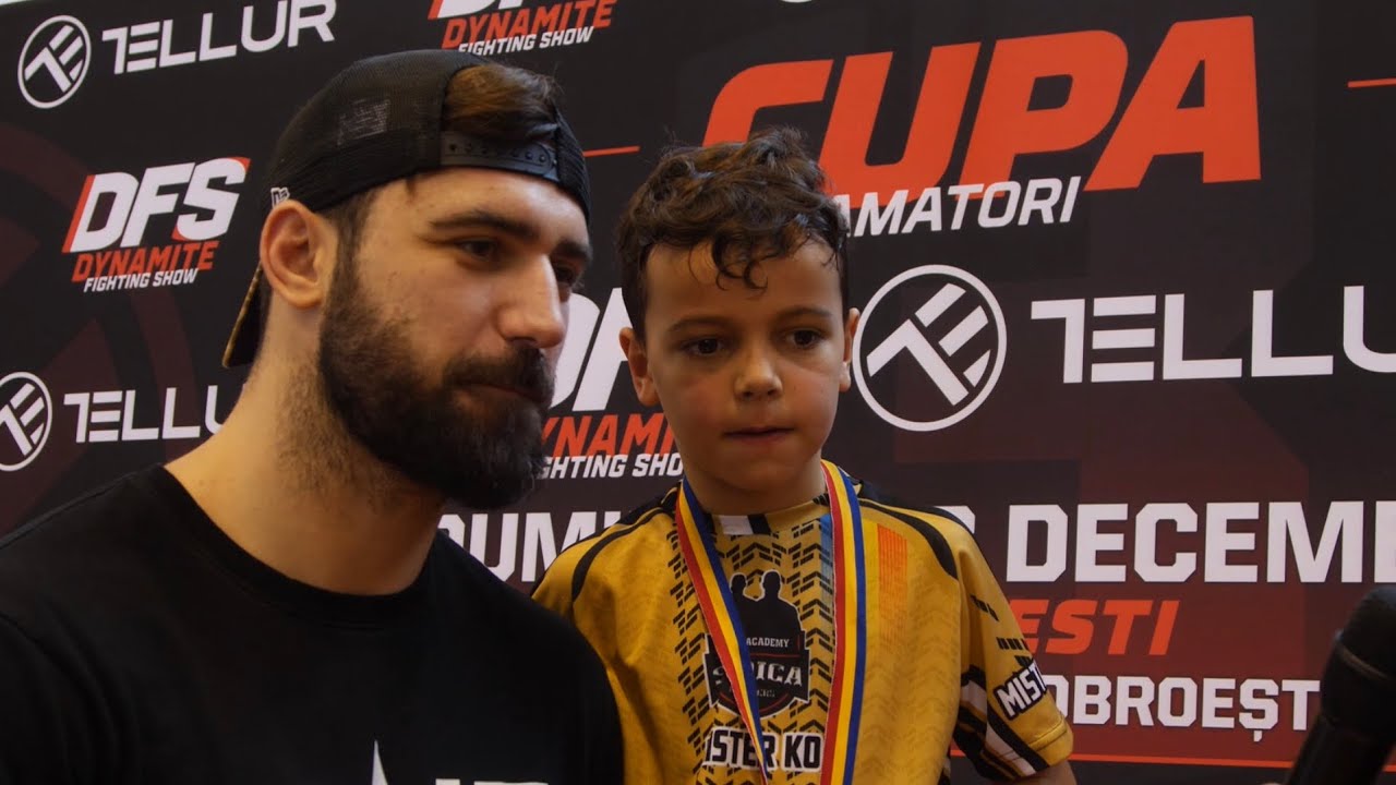 Cupa DFS Tellur - Fiul lui Andrei Stoica, la primul meci de kickboxing din carieră