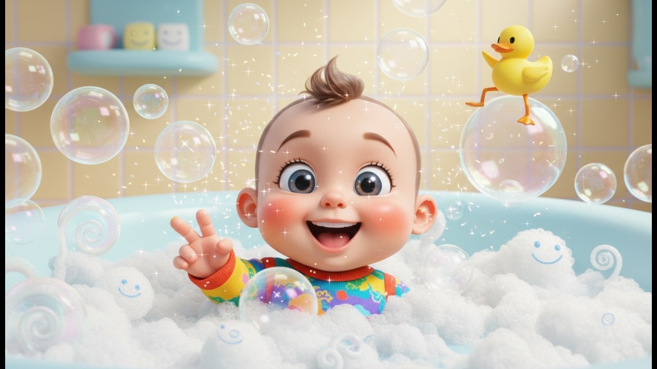 Пузырьки в ванне 🫧🛀✨ | Развивающий мультфильм для детей и весёлое купание