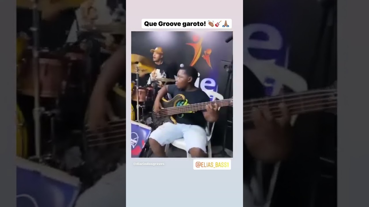 Braguinha curtindo o Groove do garoto Elias! #braguinha #baixo #groovebass