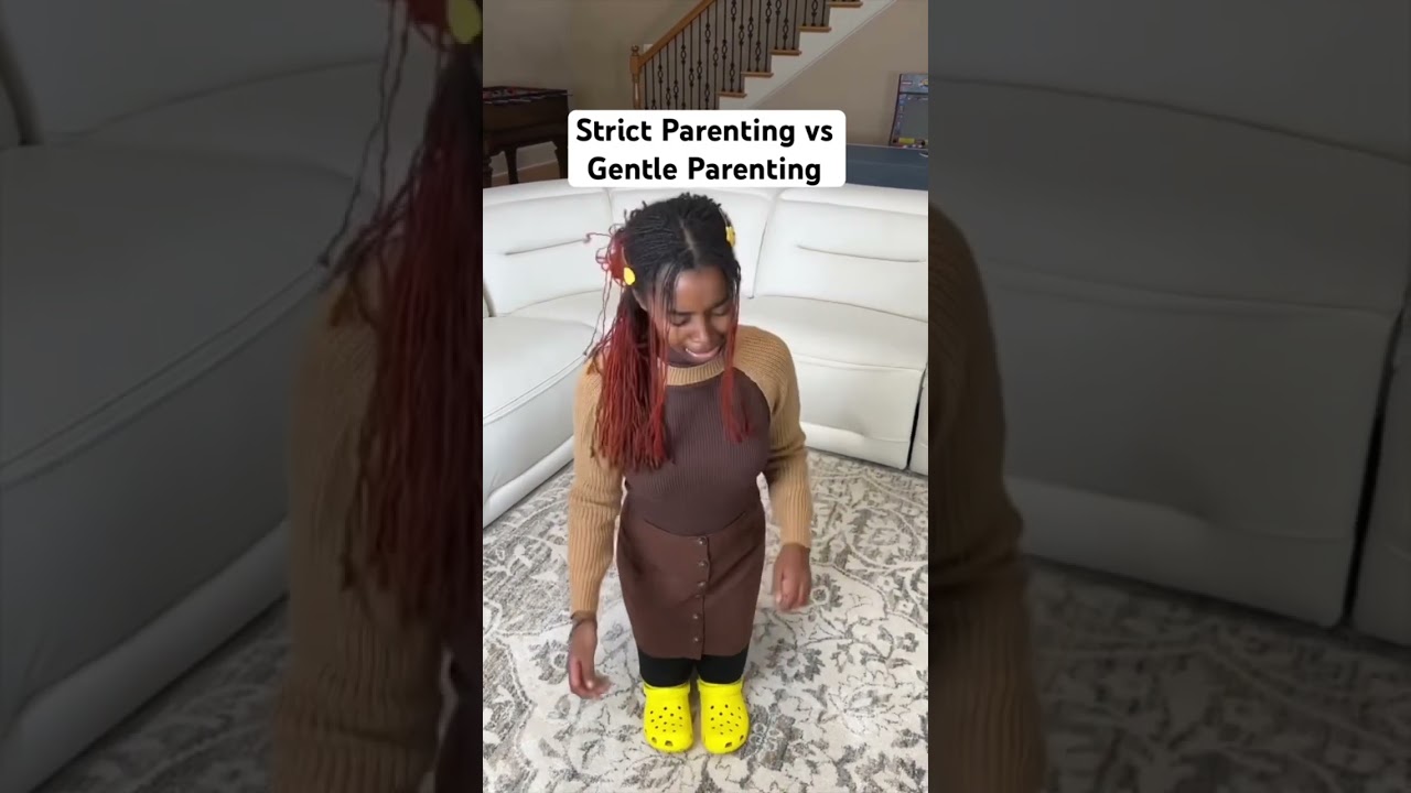 Gentle Parenting vs Strict parents 😂 #shorts