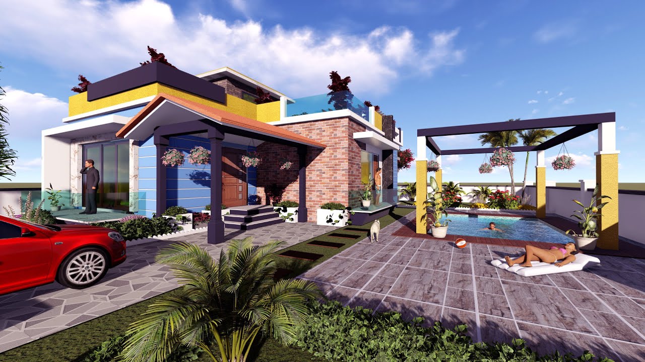 Villa Design Walkthrough | East Facing Villa Design | Elevation Design | Beautiful Villa Design |