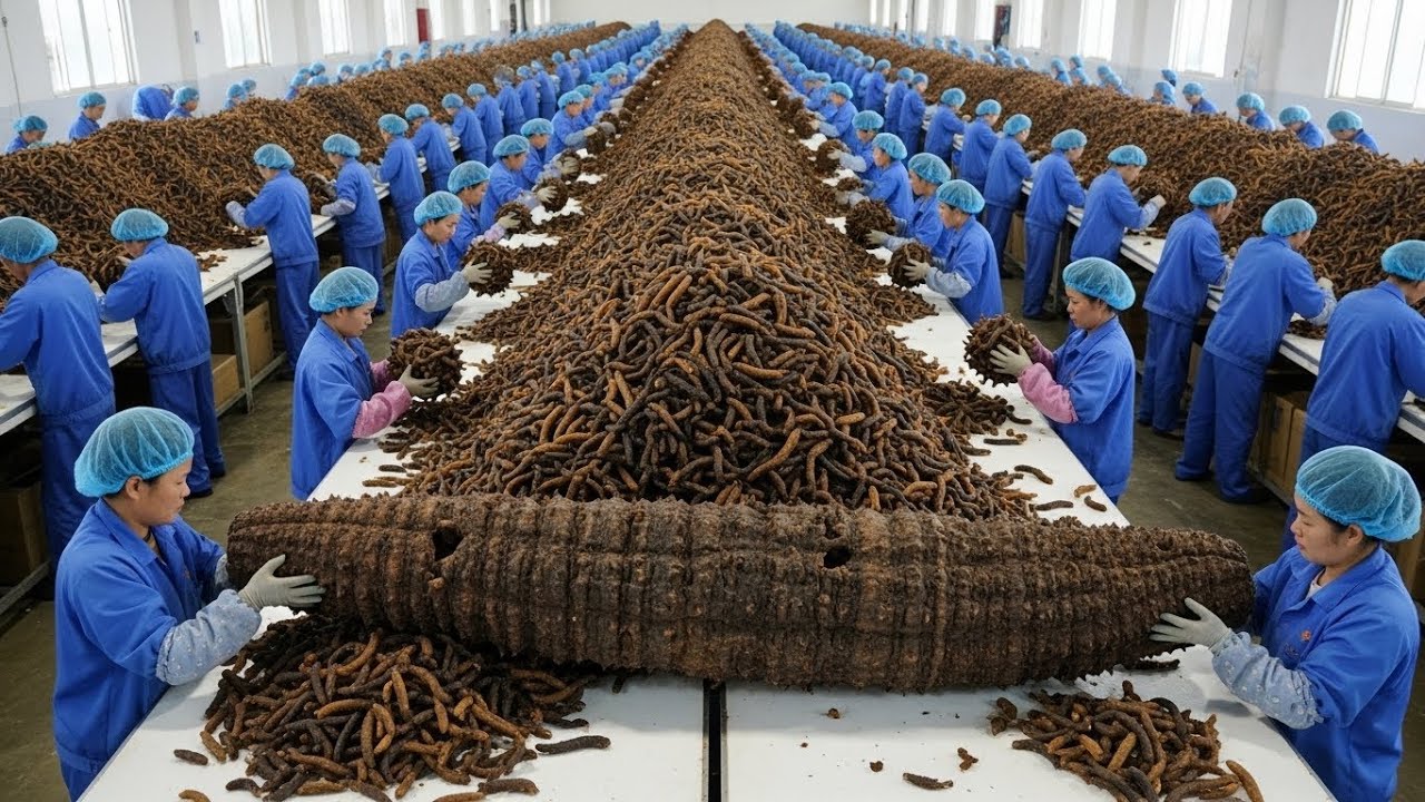 Inside the Sea Cucumber Factory From Ocean Floor to $3,000 Dried Delicacy (The whole process)