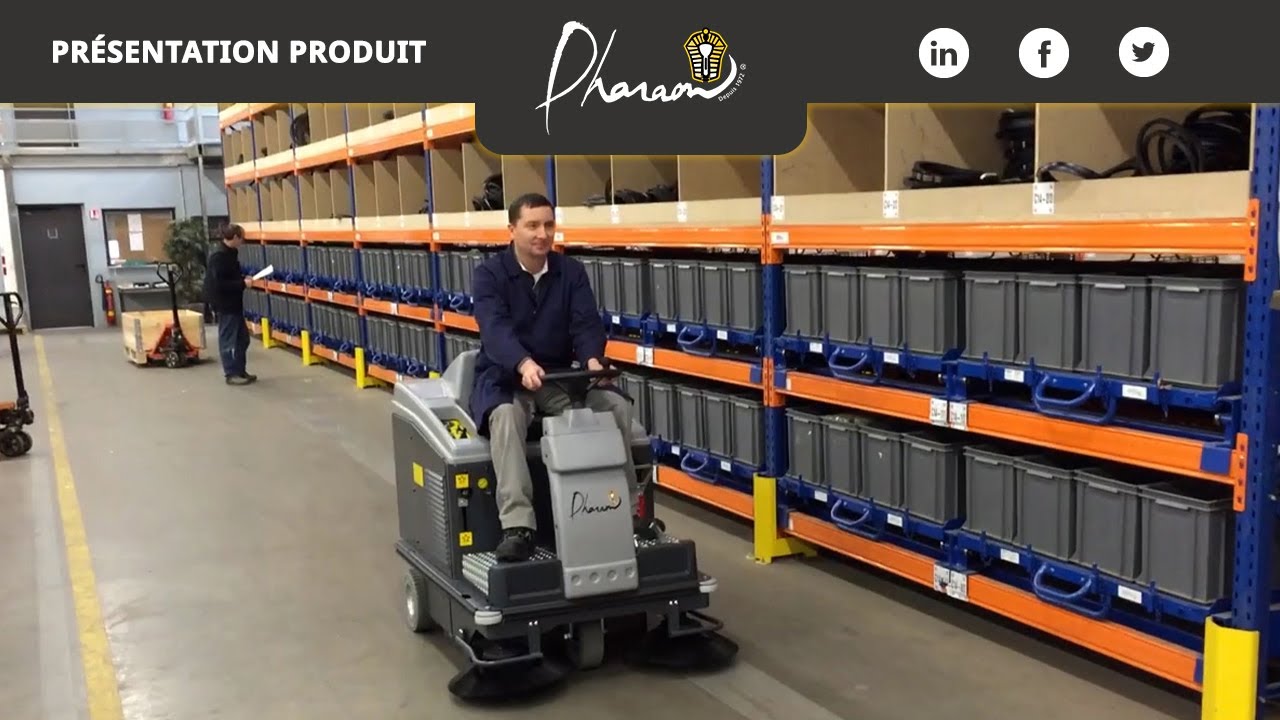 La balayeuse autoportée ANUBIS 1230  : ergonomique et robuste