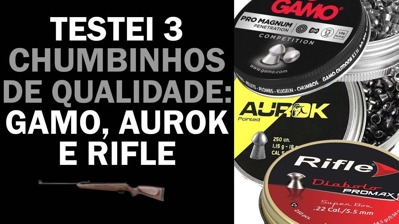 Testei 3 Chumbinhos de Qualidade: Gamo, Aurok e Rifle