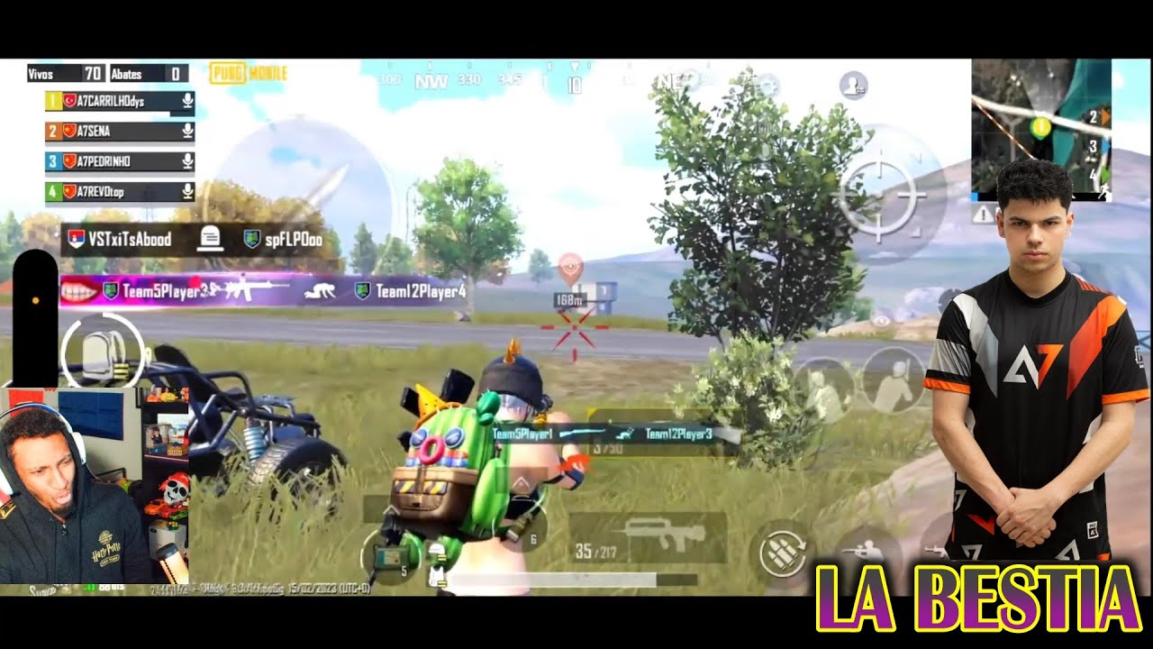@CARRILHOFPS LA BESTIA ENHAULADA POR FIN SUBE HL Y ASI REACCIONO | PUBG MOBILE