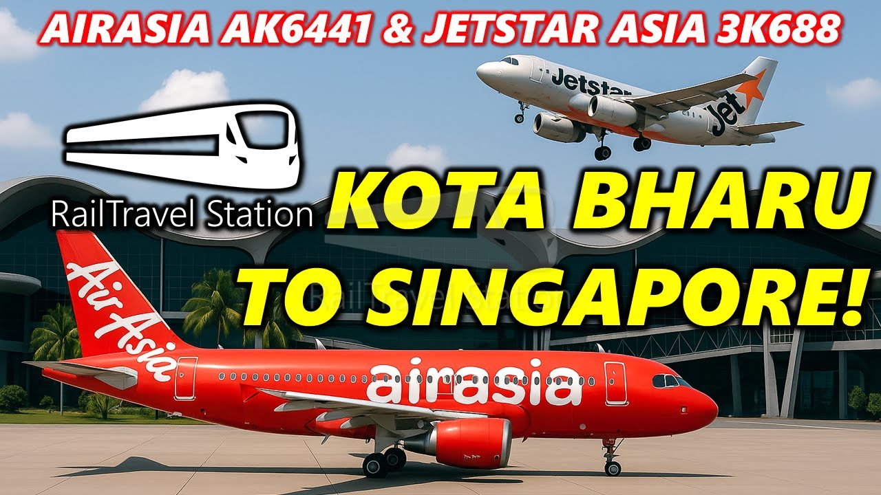 KOTA BHARU TO SINGAPORE BY FLIGHT! 🇲🇾🛫🇸🇬 AirAsia AK6441 & Jetstar Asia 3K688 via KLIA Terminal 2