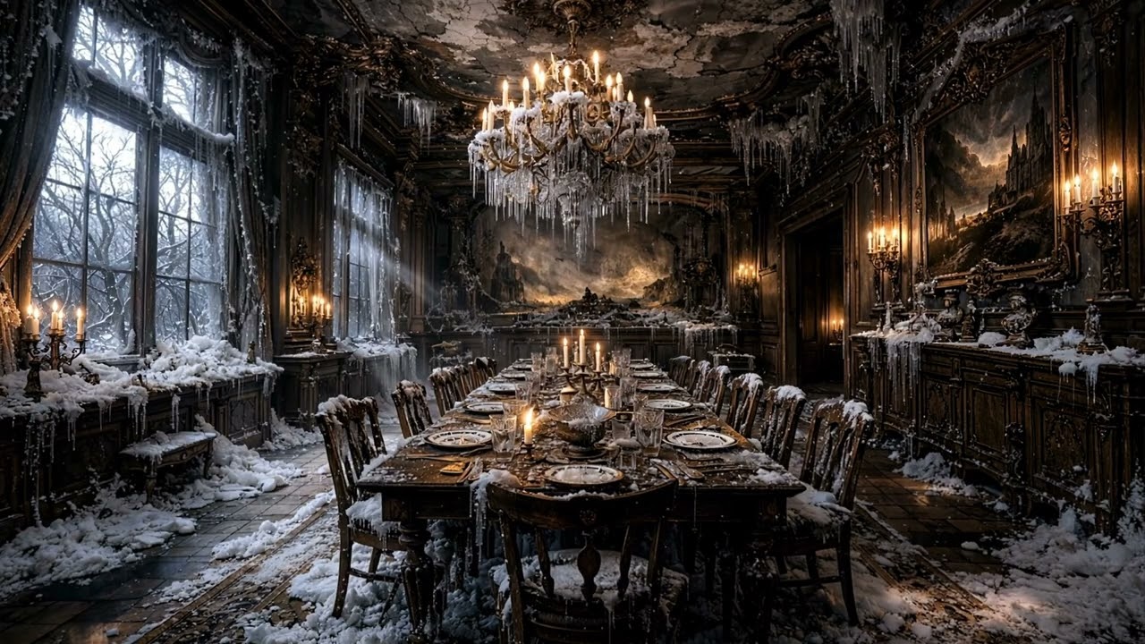 The Last Winter Gathering | Deep Focus, Study & Relaxing Piano Ambience in a Candlelit Hall