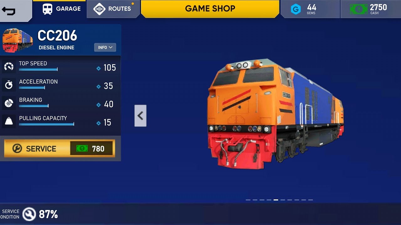 Lokomotif CC206 untuk angkutan barang - Train Simulator Indonesia 2022