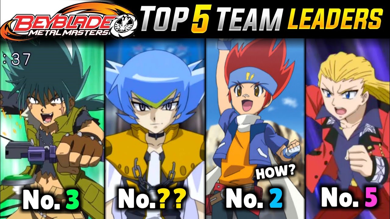 Top 5 Team Leaders Of Beyblade Metal Masters 😎 | Top 5 Team Of Beyblade Metal Masters 🔥