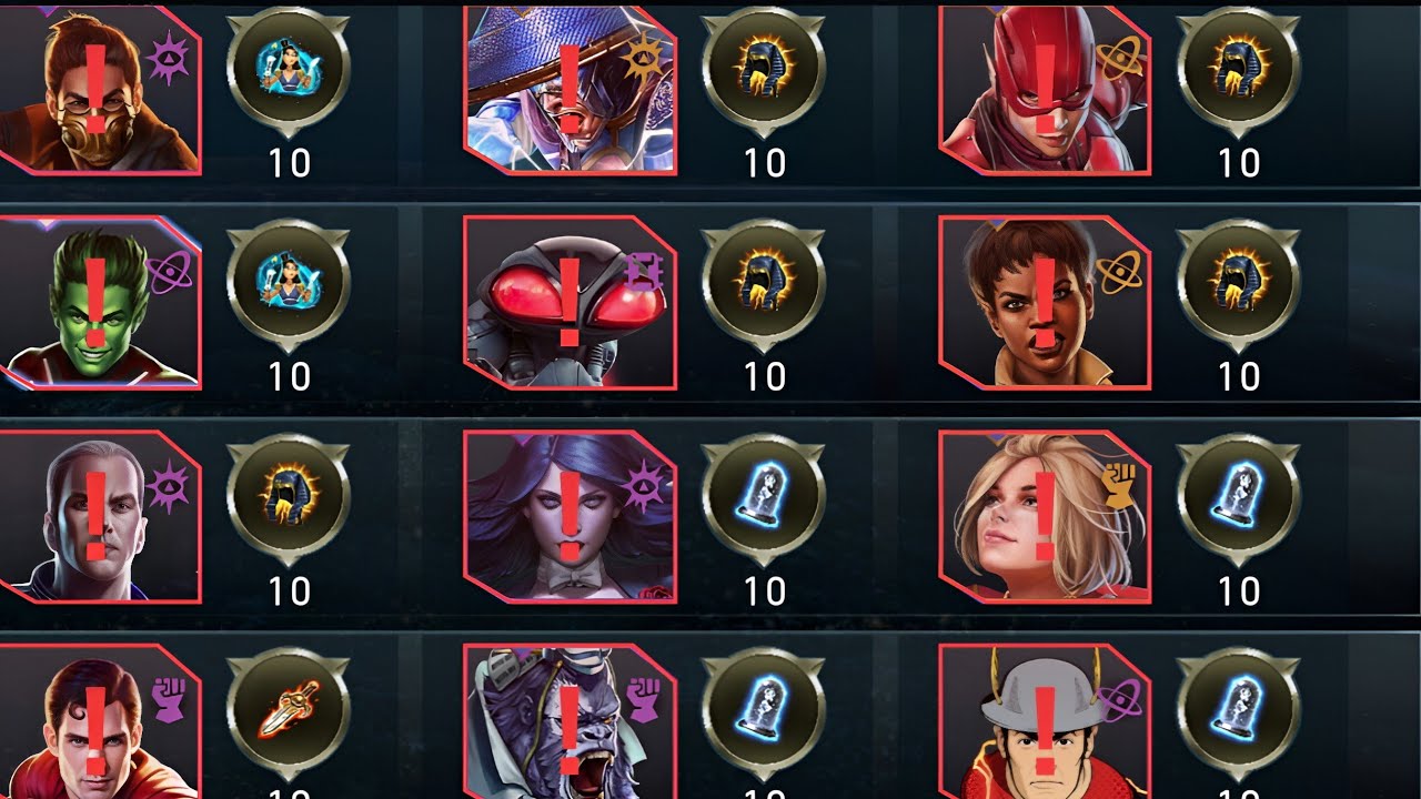 Injustice 2 mobile 8Different F2P ONE SHOT TEAMS! No gemstone,beta,fahren knife