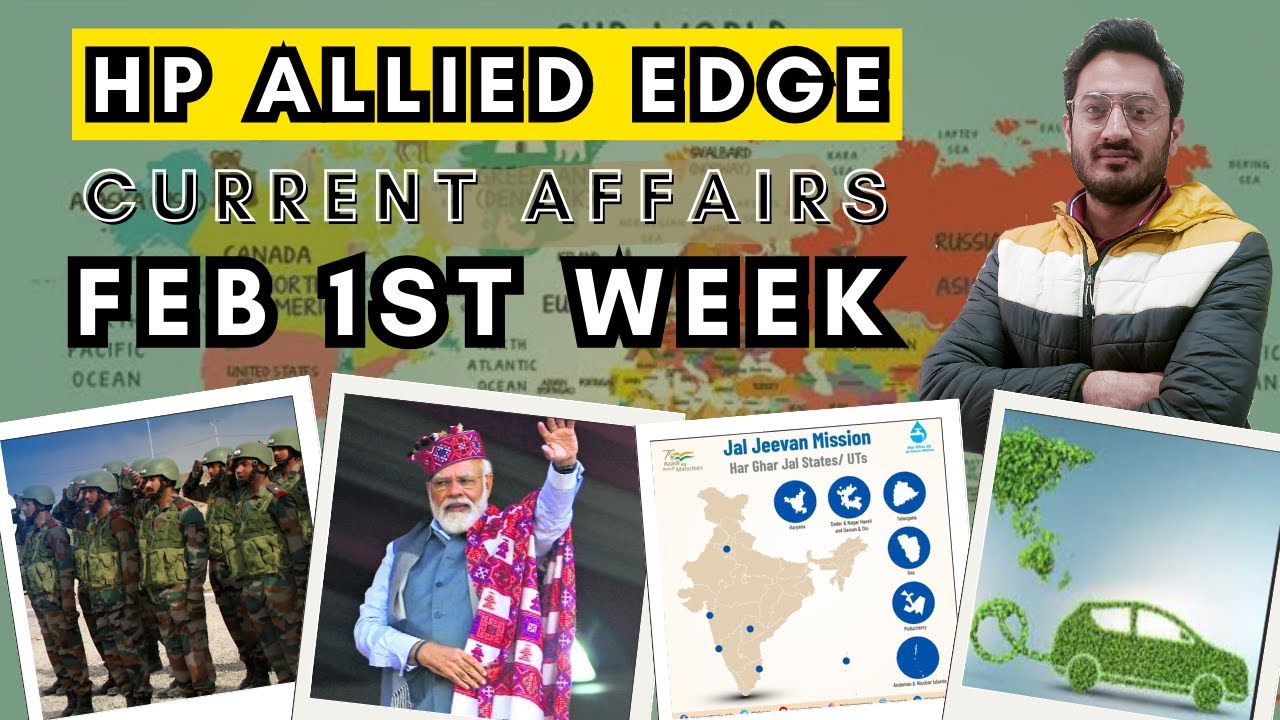 Current Affairs Feb 1st week  | HP Allied Edge MCQs series | Jokta Academy #joktaacademy #hpas2024