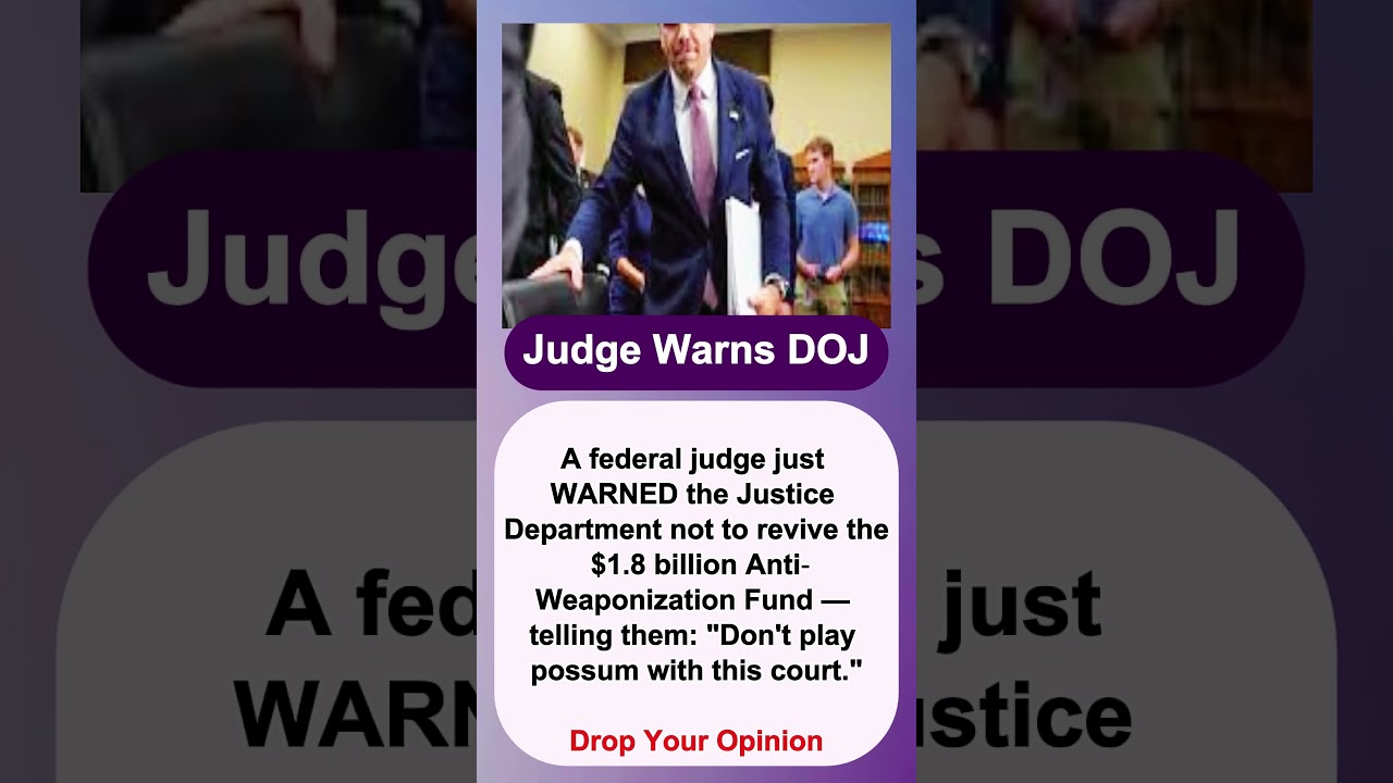 Judge Warns DOJ