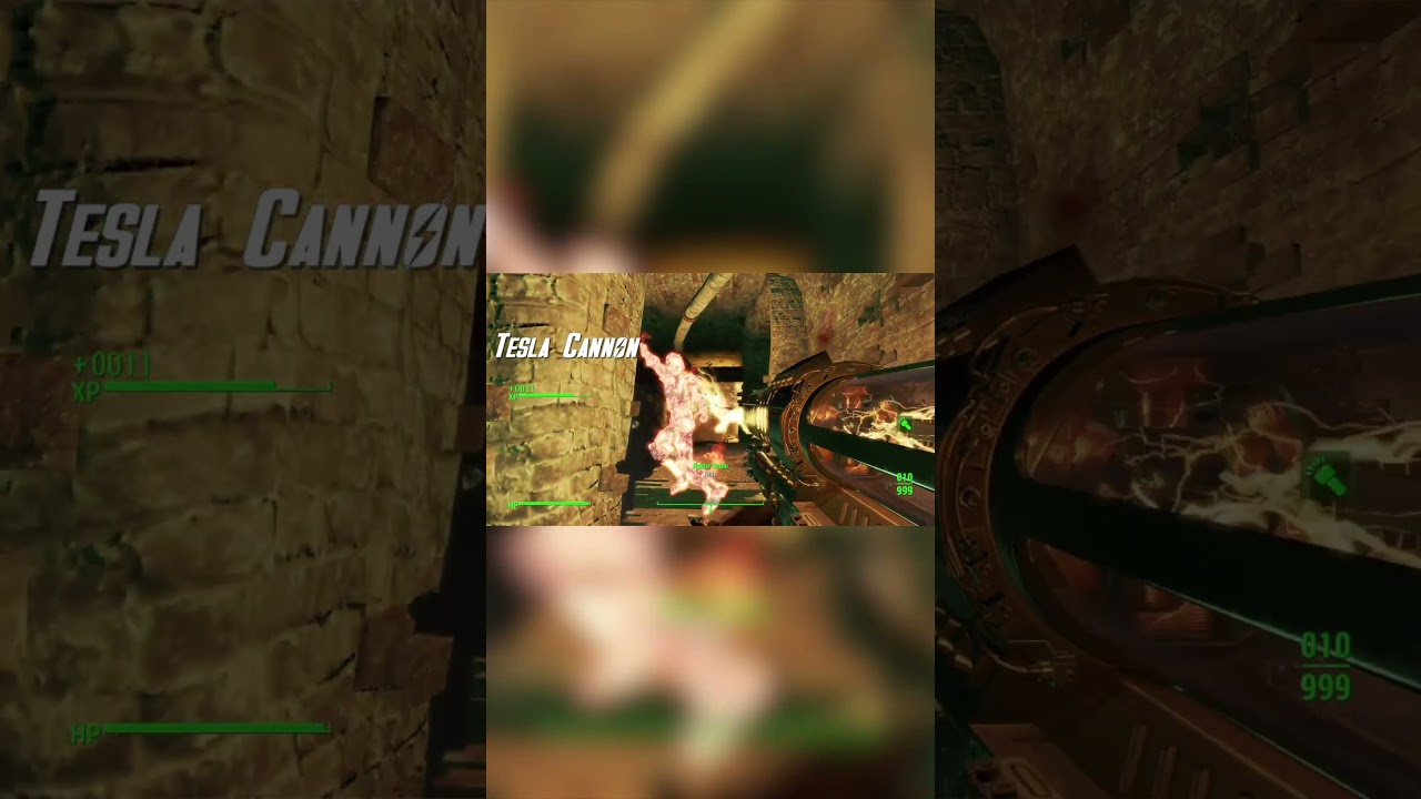 Tesla Cannon is my FAVORITE New Weapon  #fallout4 #gaming #nextgen