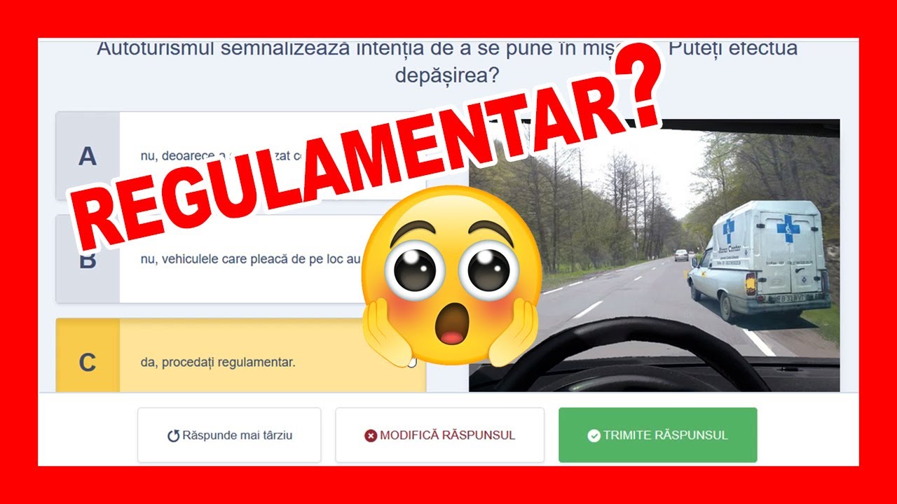 #38 Chestionare auto DRPCIV categoria B explicate ⁉️