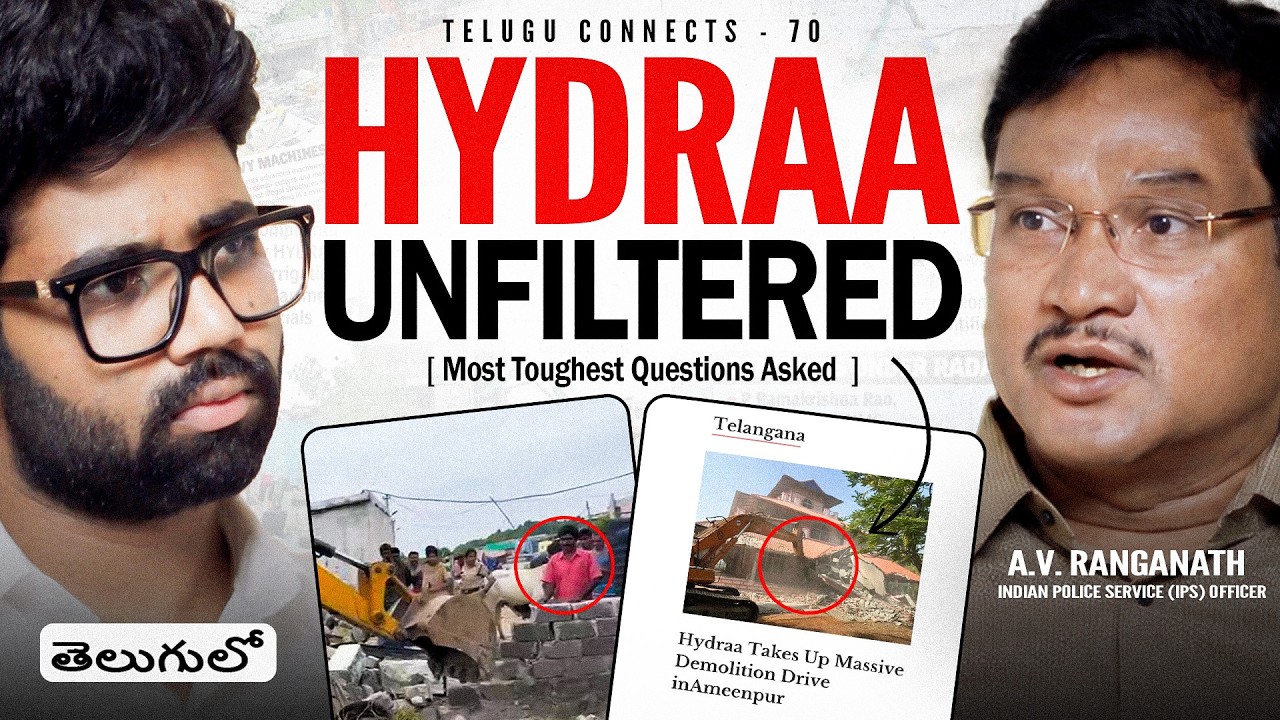 🔥The Most Unfiltered HYDRAA Podcast Yet | Toughest Questions Asked | IPS A.V. Ranganath