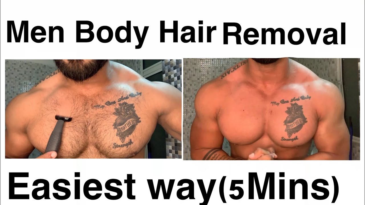 How To Remove Body Hairs (Men) In 5Min|| How to Remove Chest Hairs||Indian Body||Rajveer shishodia