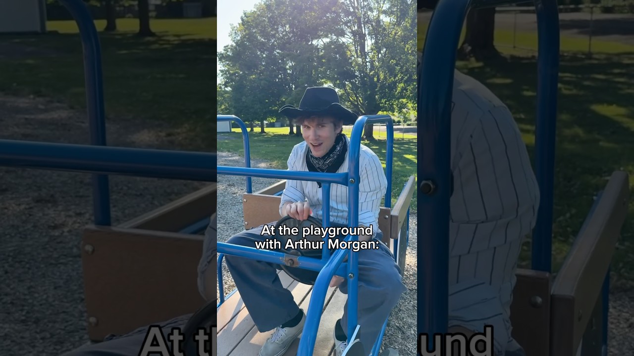 Arthur Morgan at The Playground: #funny #skit #maddoxyz #rdr2 #reddeadredemption2 #arthurmorgan