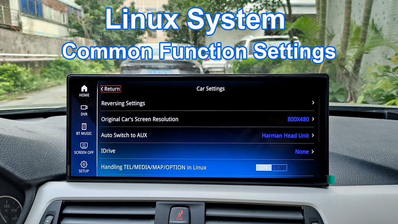 Введение в НАСТРОЙКИ PEMP Linux CarPlay и Android Auto Screen