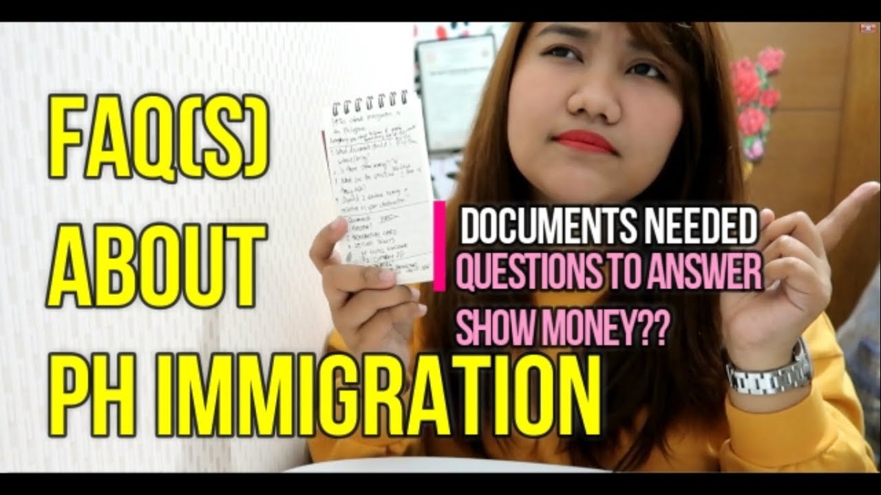 PH IMMIGRATION: FREQUENTLY ASKED QUESTIONS (TAGALOG)