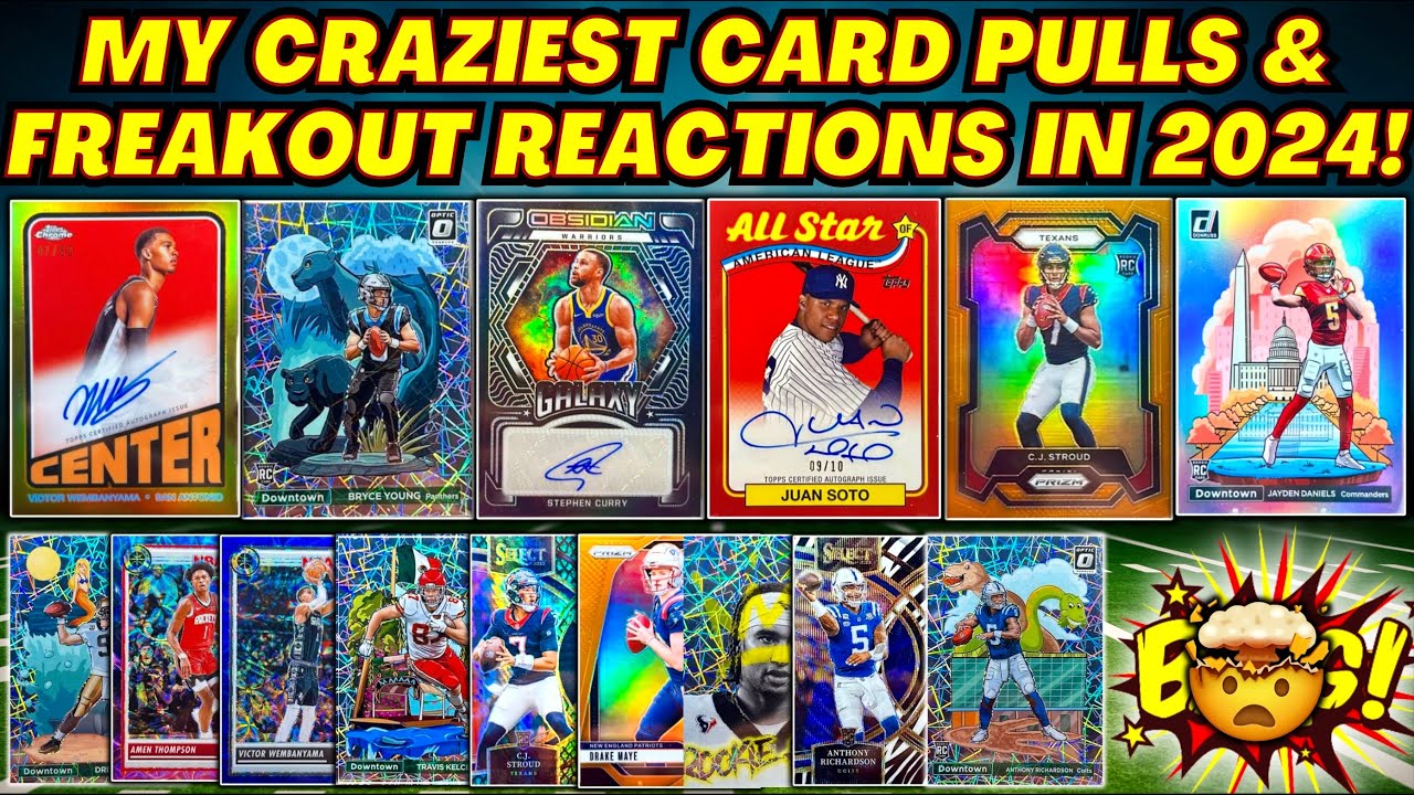 *MY BEST SPORTS CARD PULLS & FREAKOUT REACTIONS IN 2024!🔥 (HOLY GRAIL PULLS🤯)