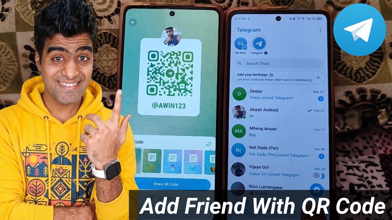 How To Scan QR Code To Add Friend in Telegram || How To Scan Telegram QR Code To Add Contact