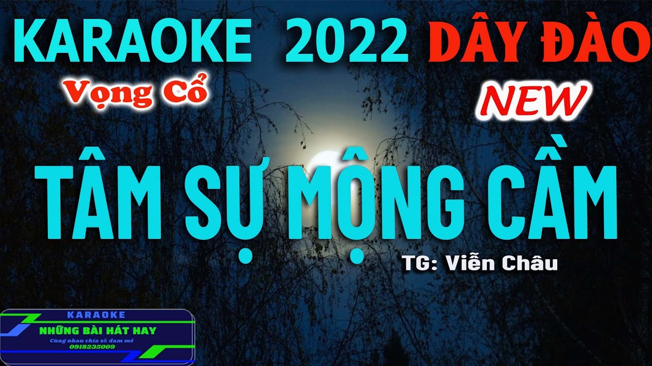 Karaoke Tâm Sự Mộng Cầm Vọng Cổ I karaoke tâm sự mộng cầm dây đào