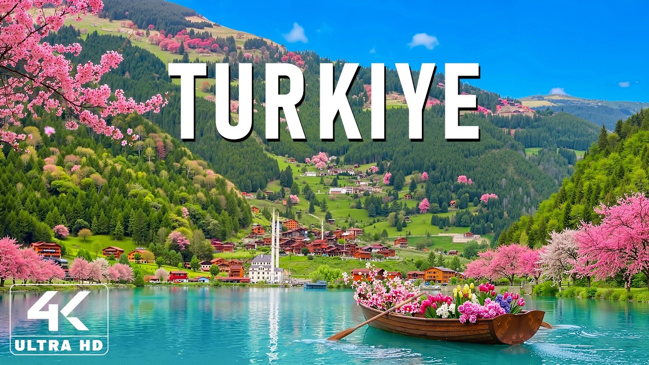 Spring in Turkiye 4K 🌸 Discover Rolling Green Hills, Azure Coasts & Timeless Calm