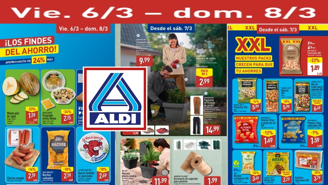 🇪🇦🔥ALDI ESPAÑA BAZAR+ALIMENTACION  FINDE SEMANA 🗓 DESDE EL VIERNES 6 AL DOMINGO 8 DE MARZO
