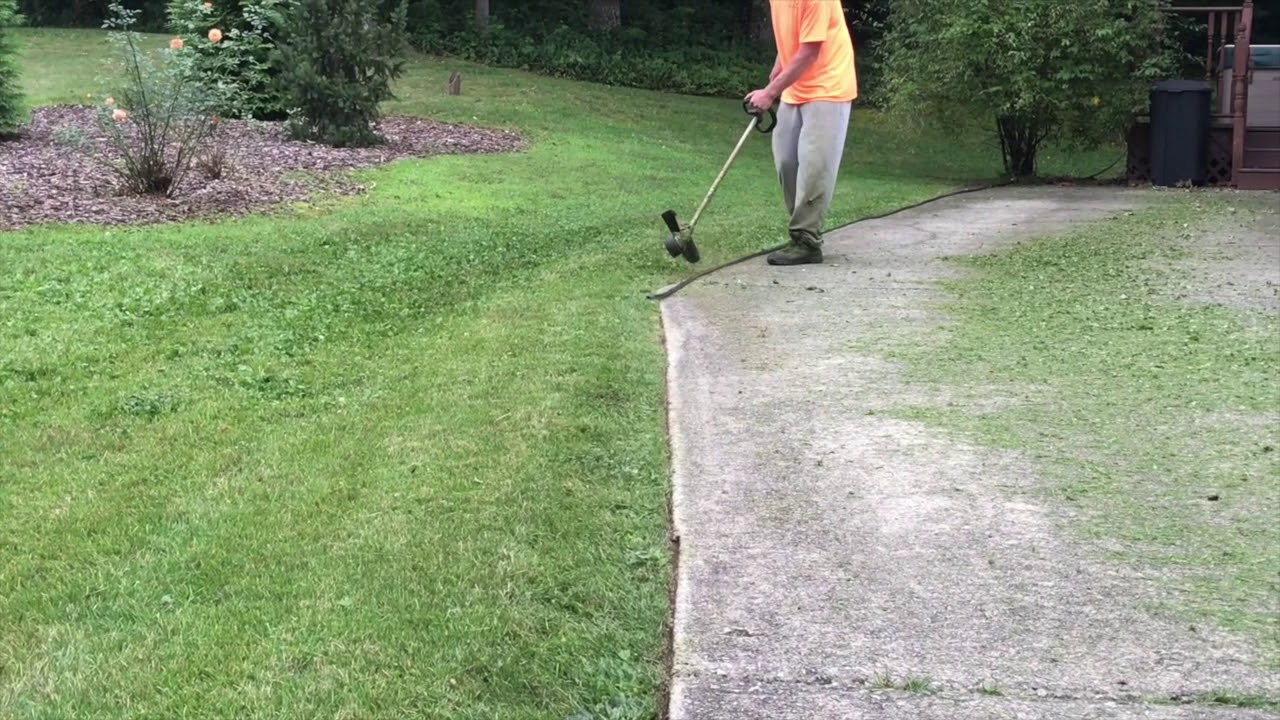 Edging with string trimmer ~ FS 111r