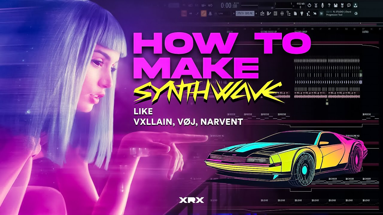 How to make SYNTHWAVE like VXLLAIN, VØJ, Narvent (FL Studio Tutorial)