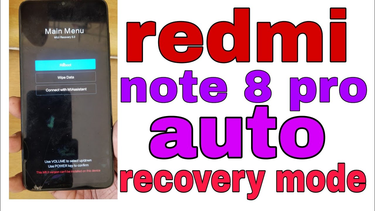 redmi note 8 pro auto recovery mode